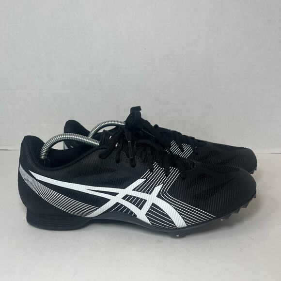 Asics Men's Hyper MD 6 Track & Field Spikes Running Shoes Black White Size 8 - Picture 5 of 11